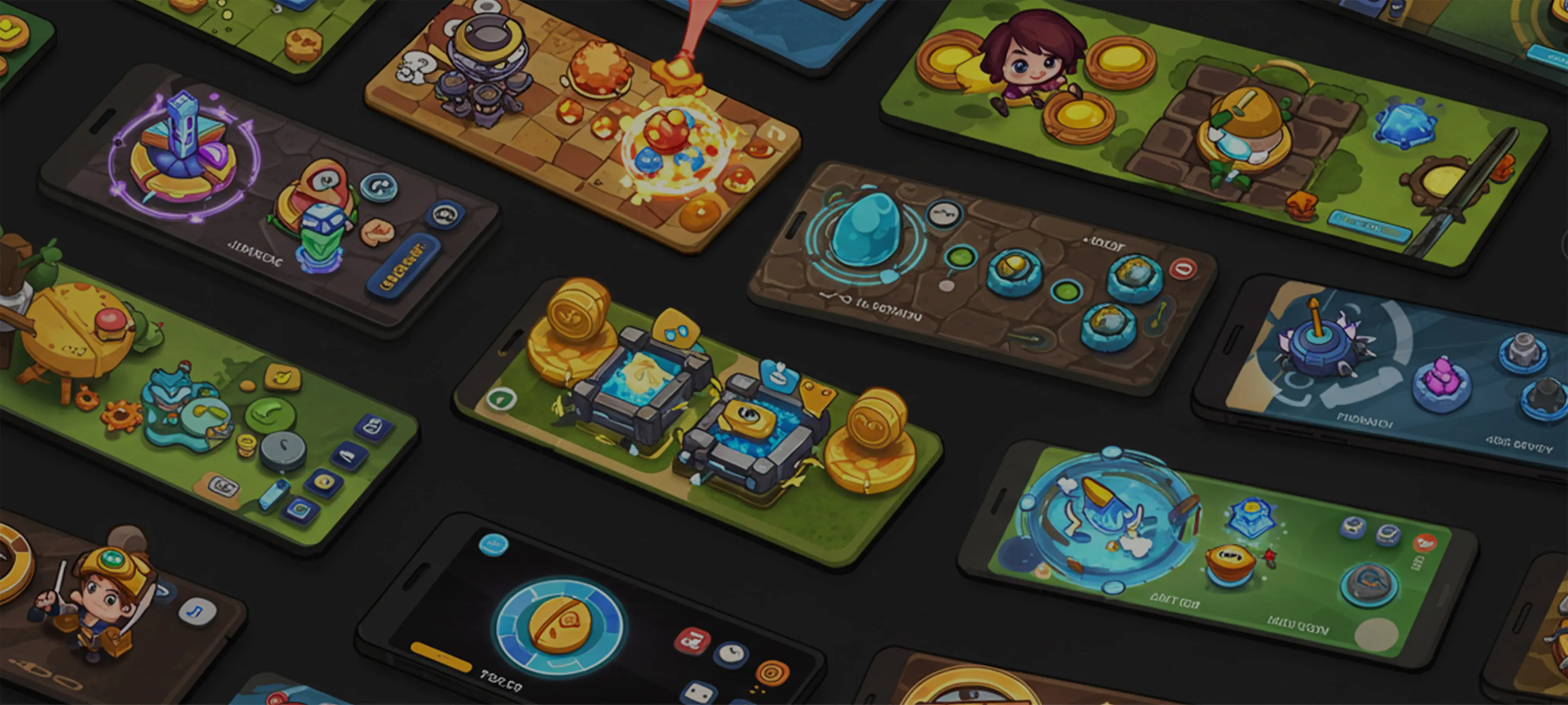 スマホのゲームアプリのUIアニメーション