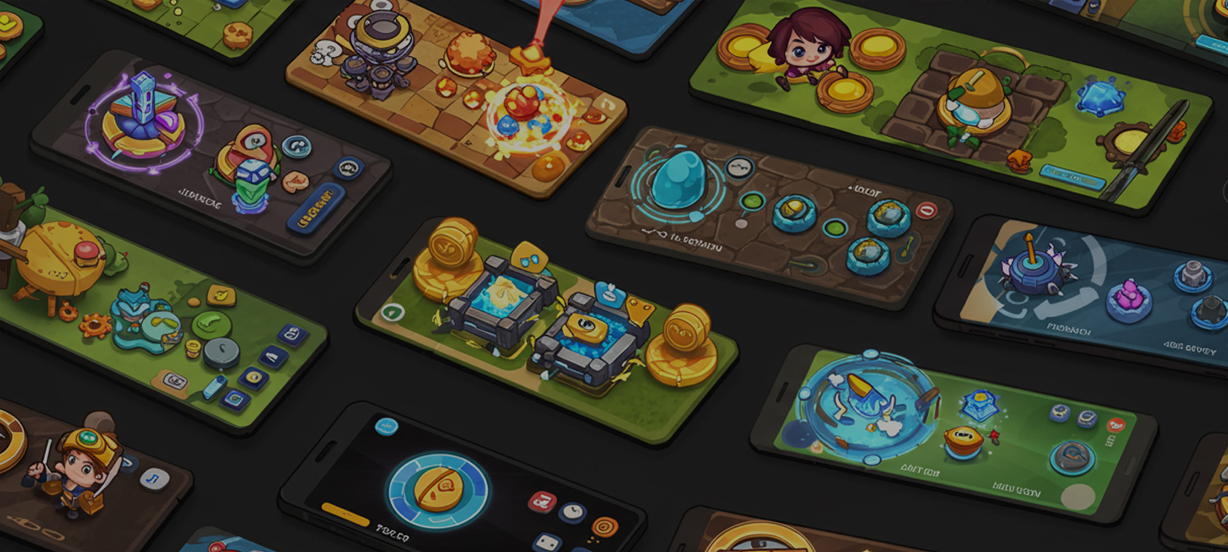 スマホのゲームアプリのUIアニメーション